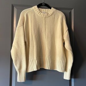 Cozy yellow knit sweater